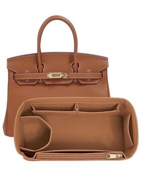 New Felt Purse Organizer insert for birkin 30 bag organizer Handbag Insert